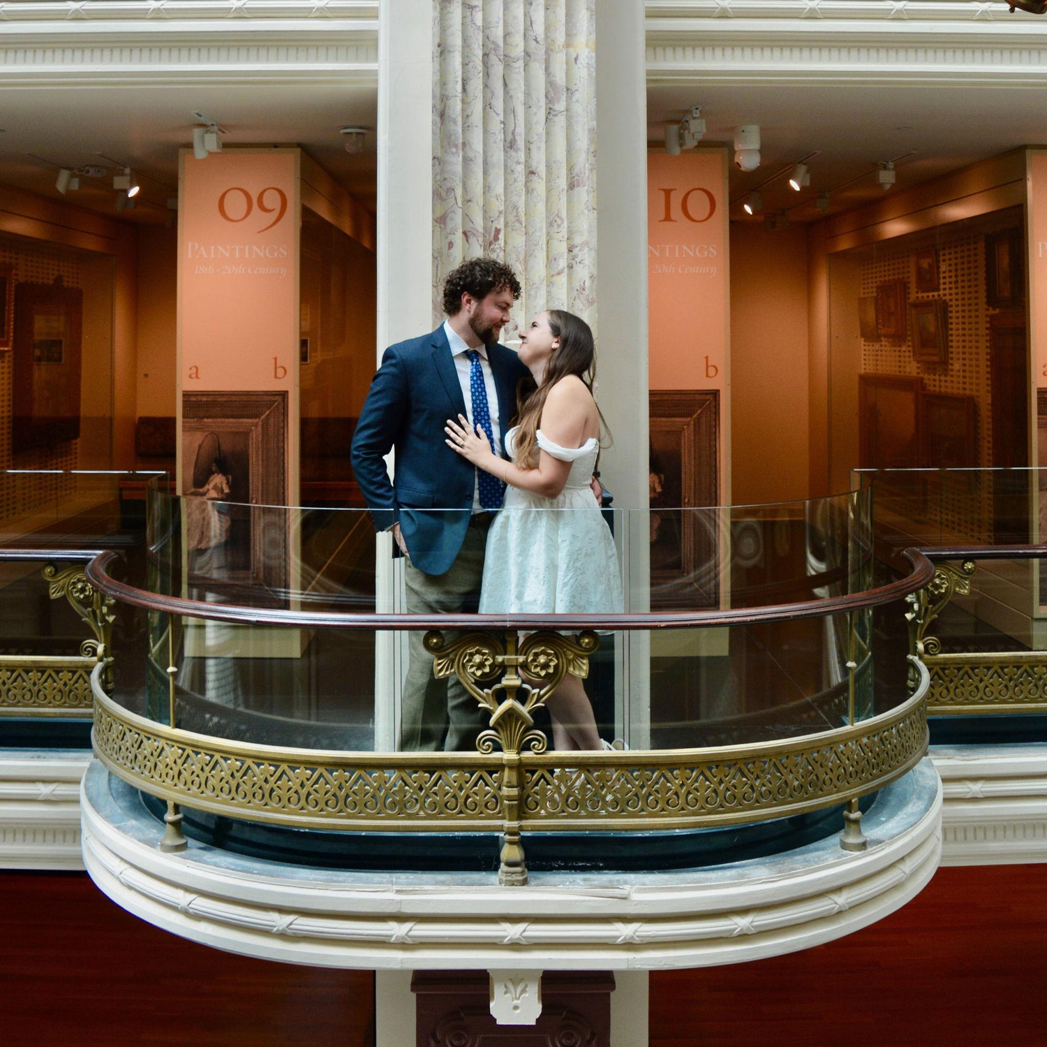 Engagement Photos taken by our dear friend and bridesmaid Jen Lavoie at the Portrait Gallery in DC!
