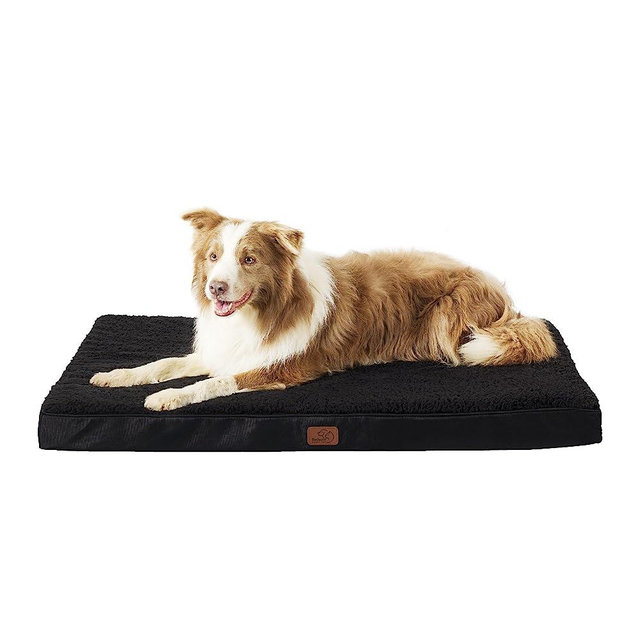Bedsure Extra Large Dog Bed - XL Orthopedic Waterproof Dog Beds with Removable Washable Cover for Extra Large Dogs, Egg Crate Foam Pet Bed Mat, Suitable for Dogs Up to 100 lbs