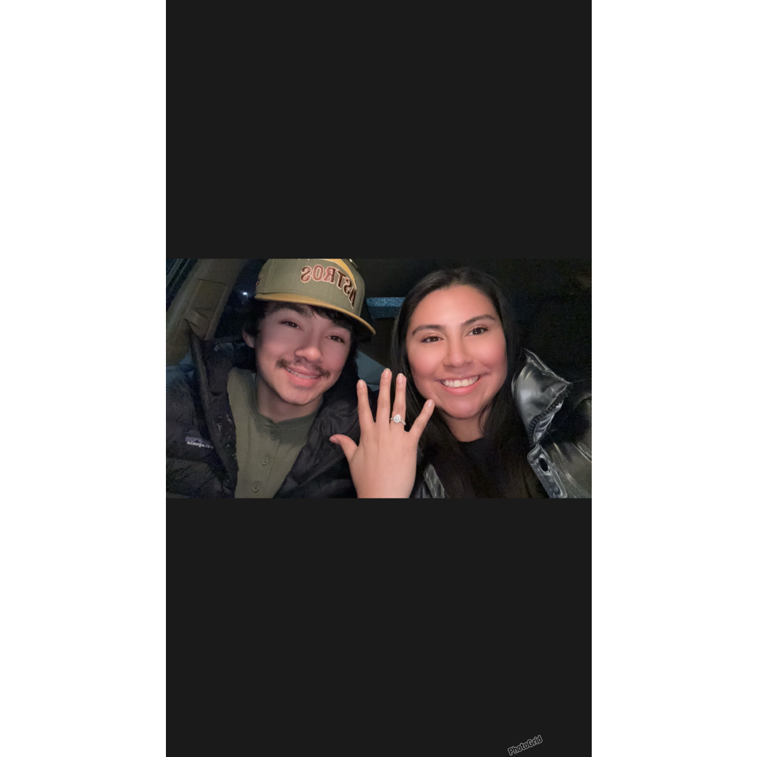 After he proposed!