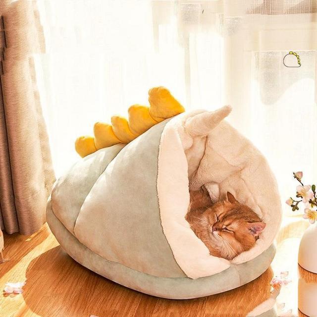 Medium Dinosaur Cat Bed
