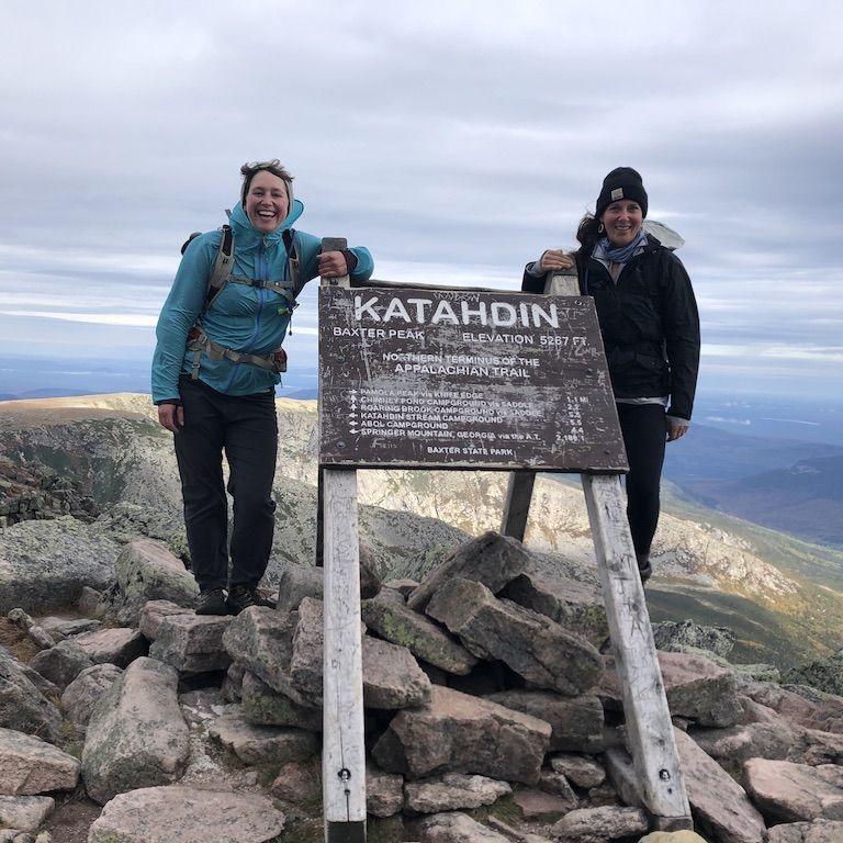 At the summit of Katahdin, a Maine classic! September 2019