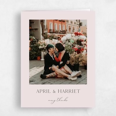 Pink Wedding Thank You - Ashbey Photo