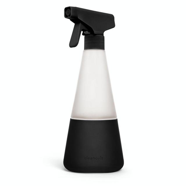 Cleancult 16 oz. Glass All Purpose Cleaner Spray Bottle in Matte Black