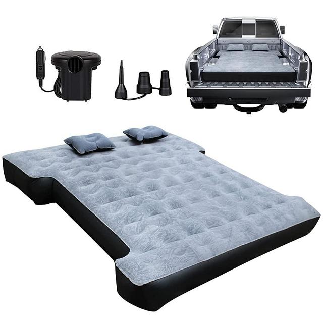 Umbrauto Truck Bed Air Mattress for 5.5-5.8Ft Full Size Short Truck Beds Inflatable Air Mattress for Outdoor with Pump & Carry Bag