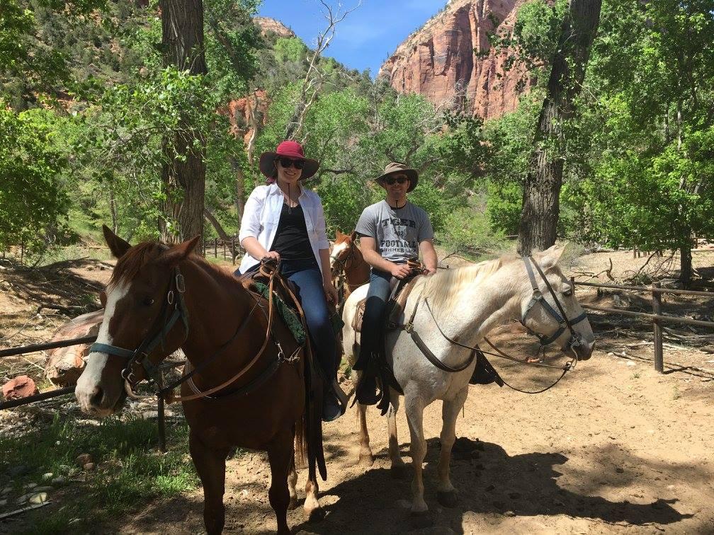 Horseback riding in Zion National Park