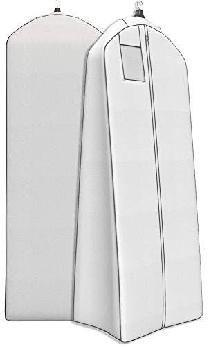 Wedding Dress Bag – Large Garment Bag For Long Gowns -72"x24”, Big 20” Gusset