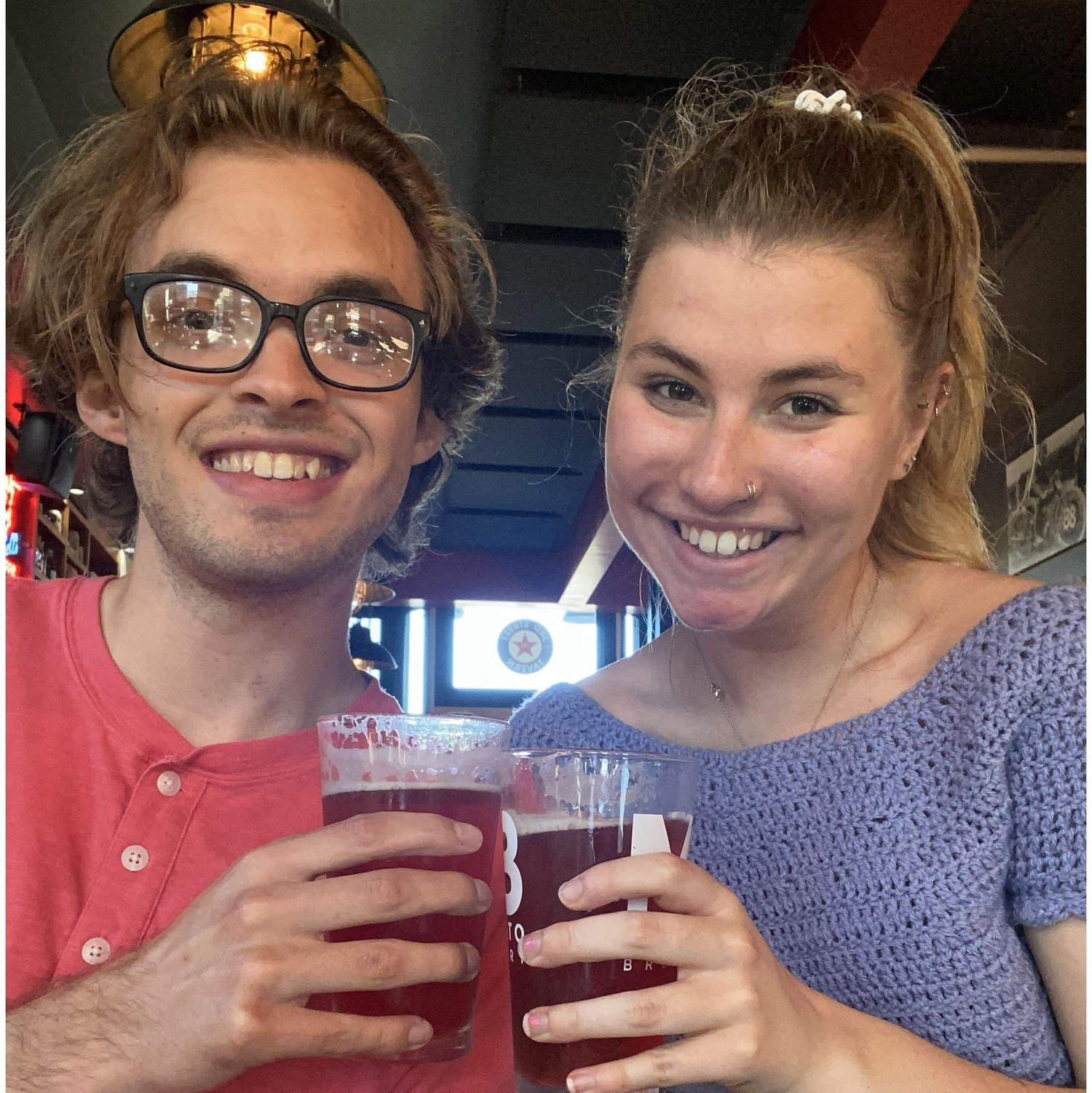 June 2022: Reunited! Zoe spent the summer in Minnesota on an internship, which meant many road trips to and from Glenwood, where Sam was.