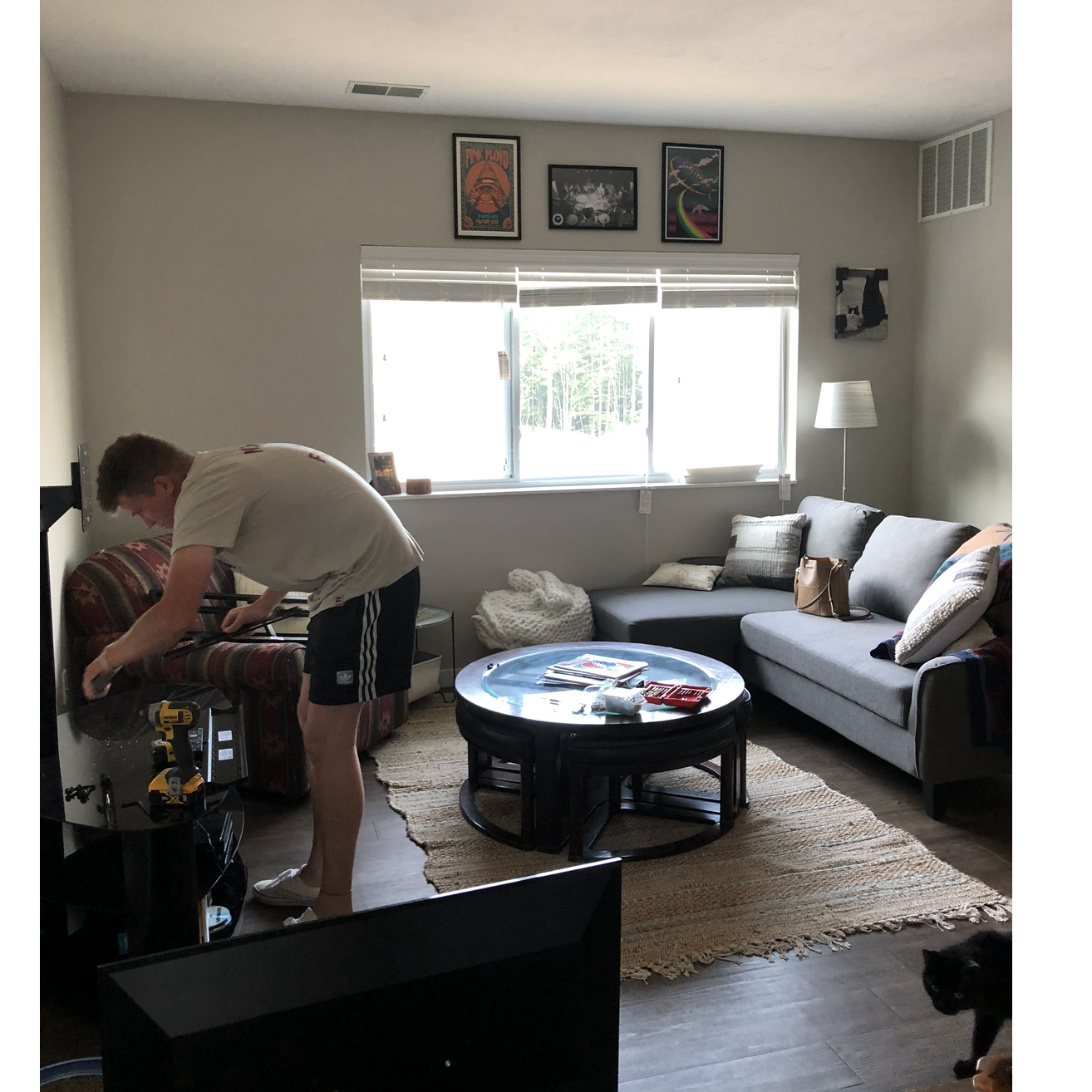 The start of making our apartment into a home. <3
