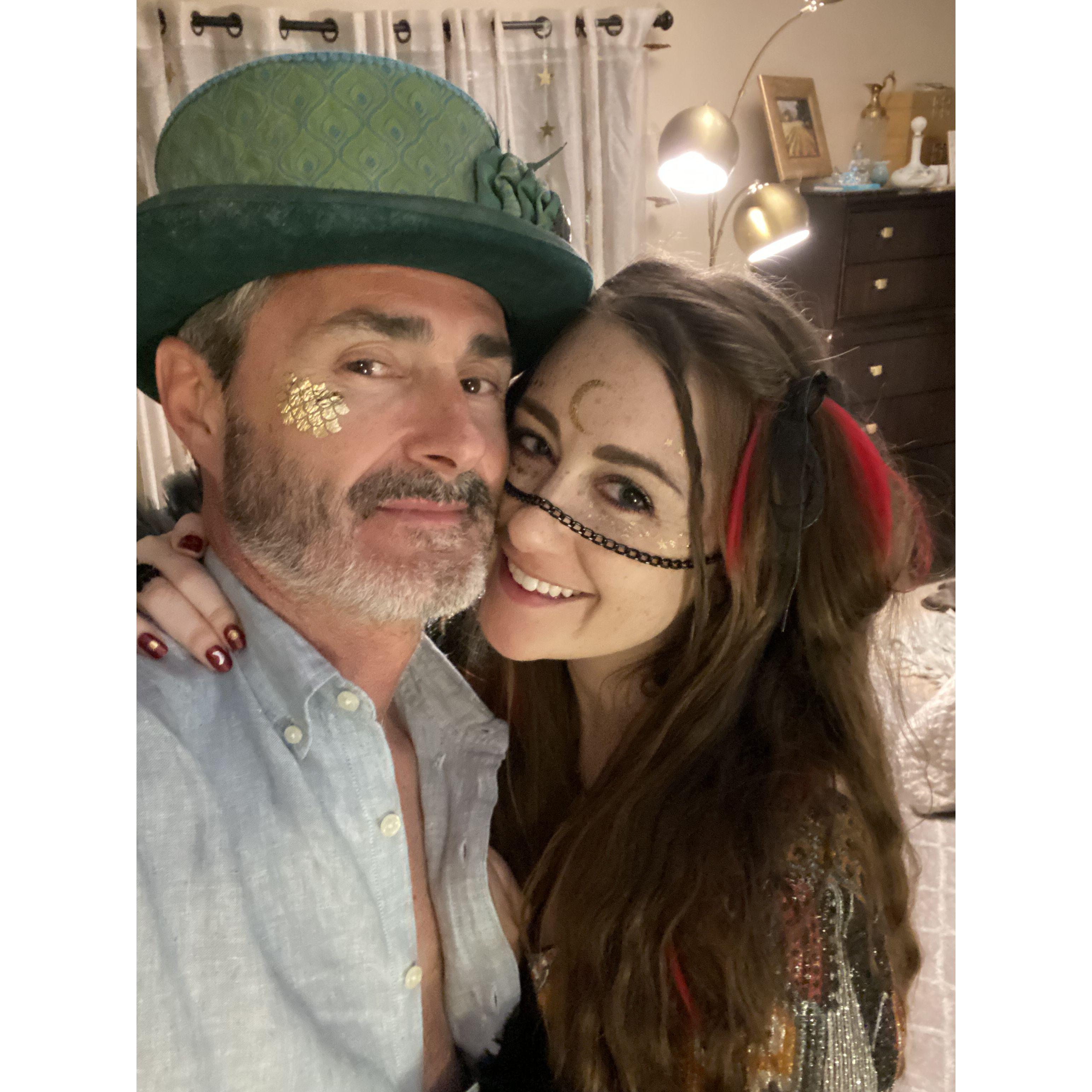 Dressed as Pisces & Aries at my Maid of Honor's Astrology Bday - just a couple months into dating :)