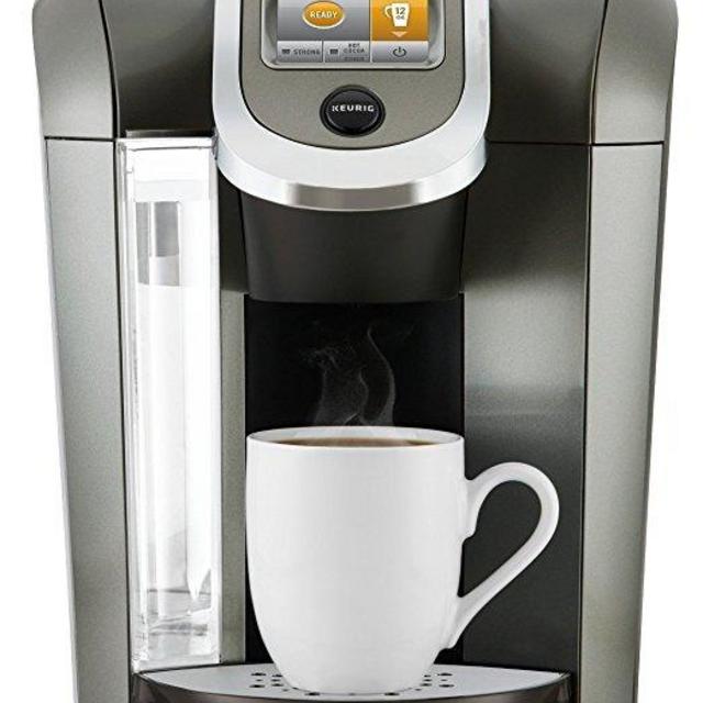 Keurig K575 Single Serve Programmable K-Cup Coffee Maker with 12 oz Brew Size and Hot Water on Demand, Platinum