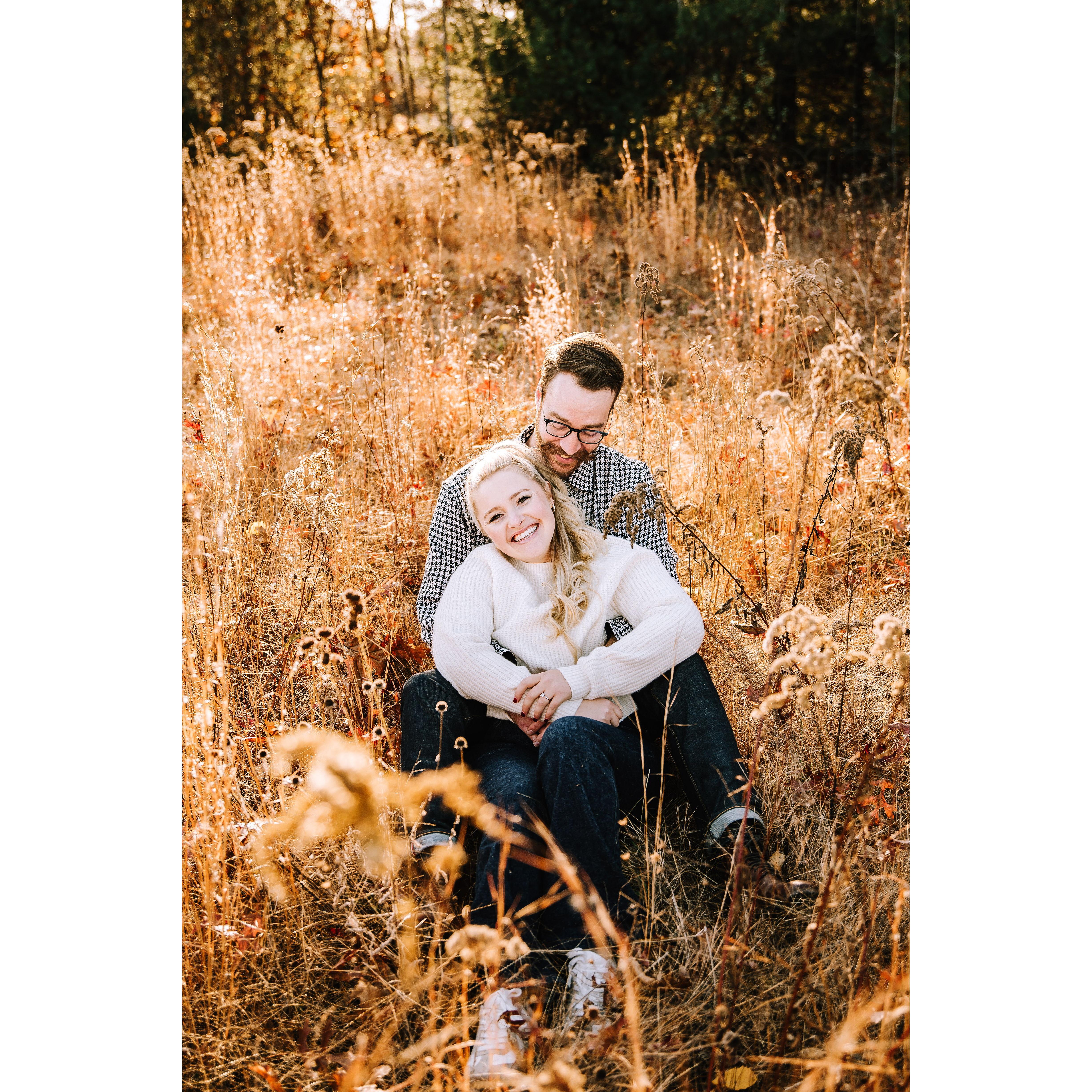 2024- From our engagement photoshoot! PC: Jenna Lynn