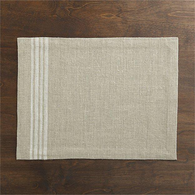 Easton White Stripe Placemat