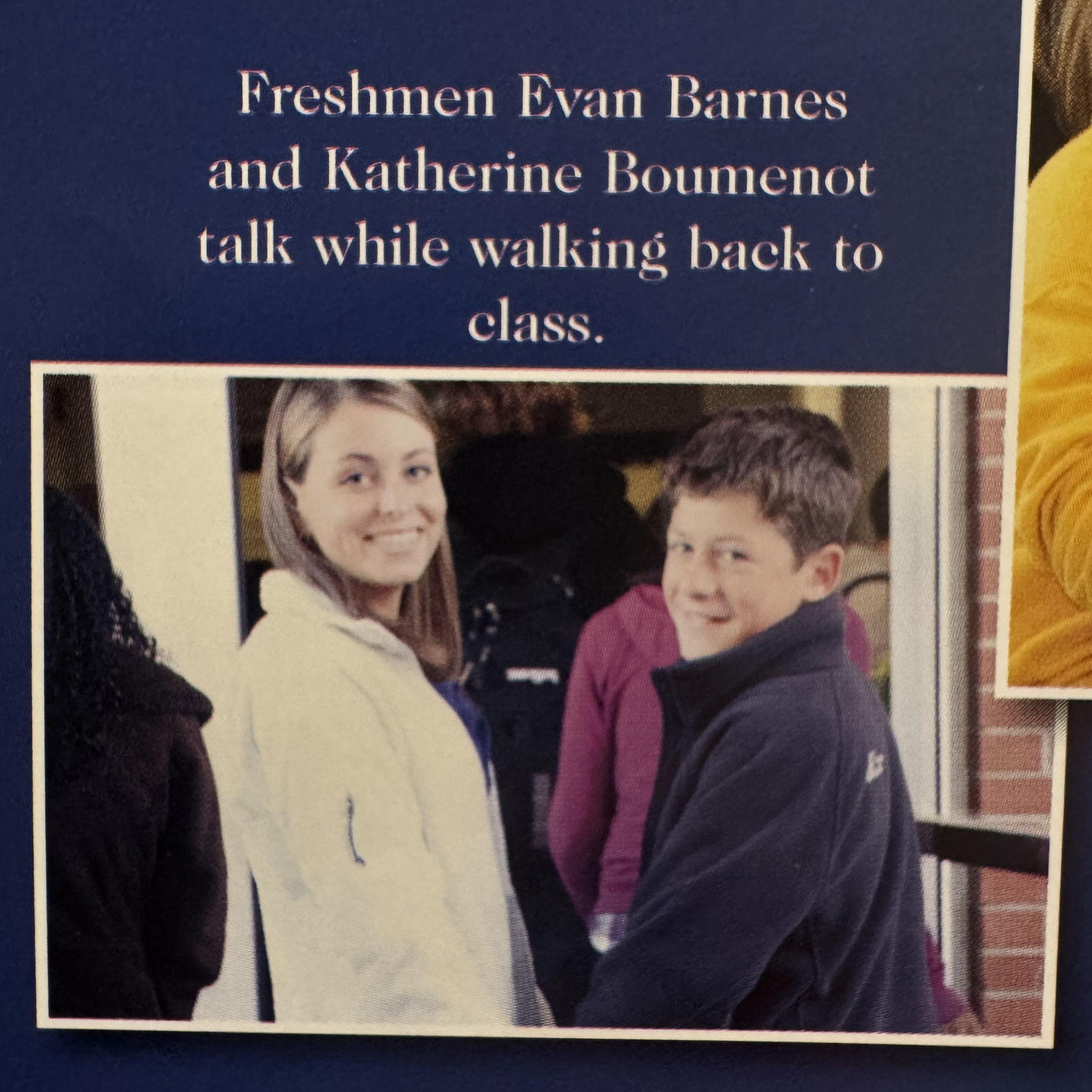 Picture from our Freshmen Year yearbook - 2010/2011