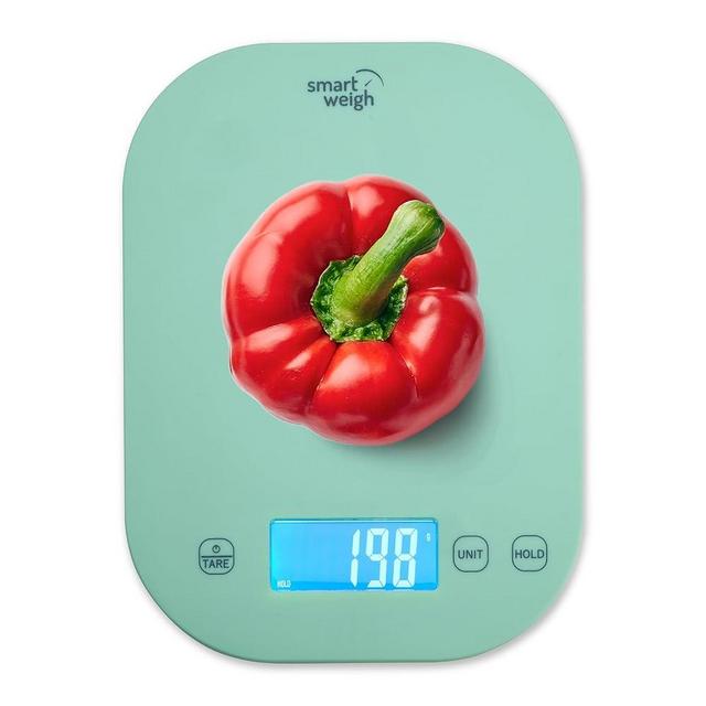 Smart Weigh Mint Green Digital Kitchen Scale for Cooking, Weight Loss, Calorie Tracking, Baking, Food Portion Control, and Meal Prep - Accurate Measurements in Grams and Ounces