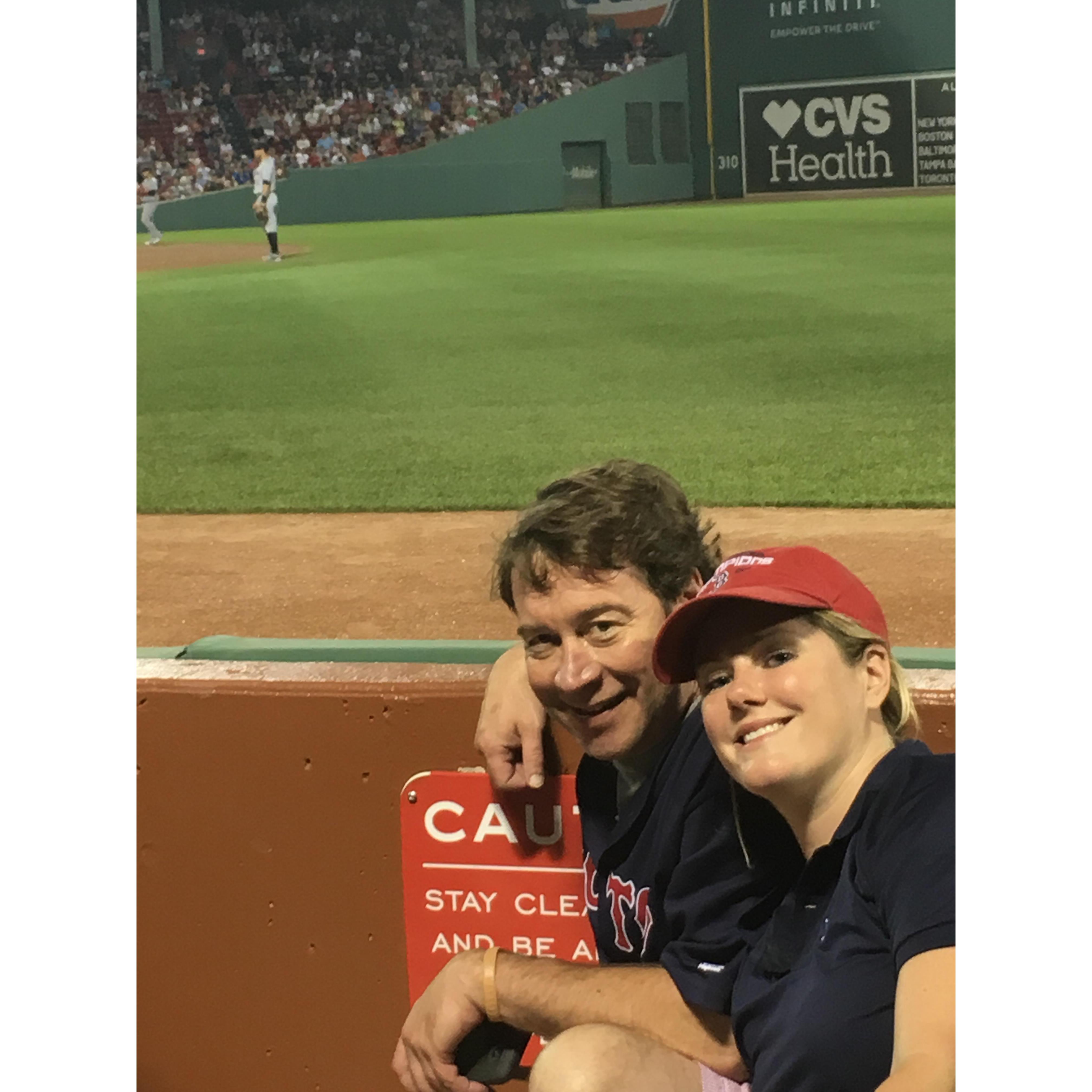 Mike was born loving the Red Sox (smart guy), so we, of course, had to go to a game while we were up here.