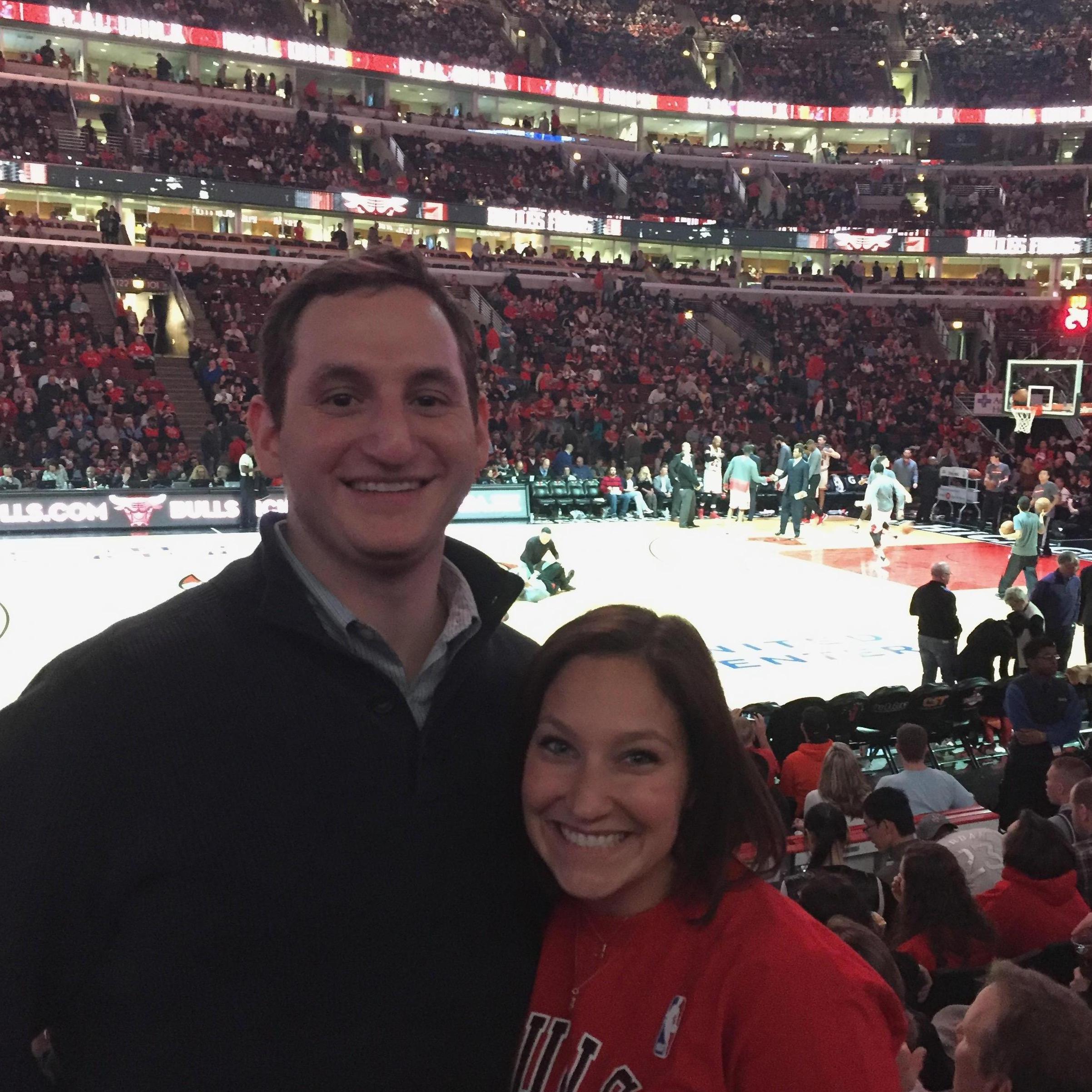 At the Bulls game- we lost