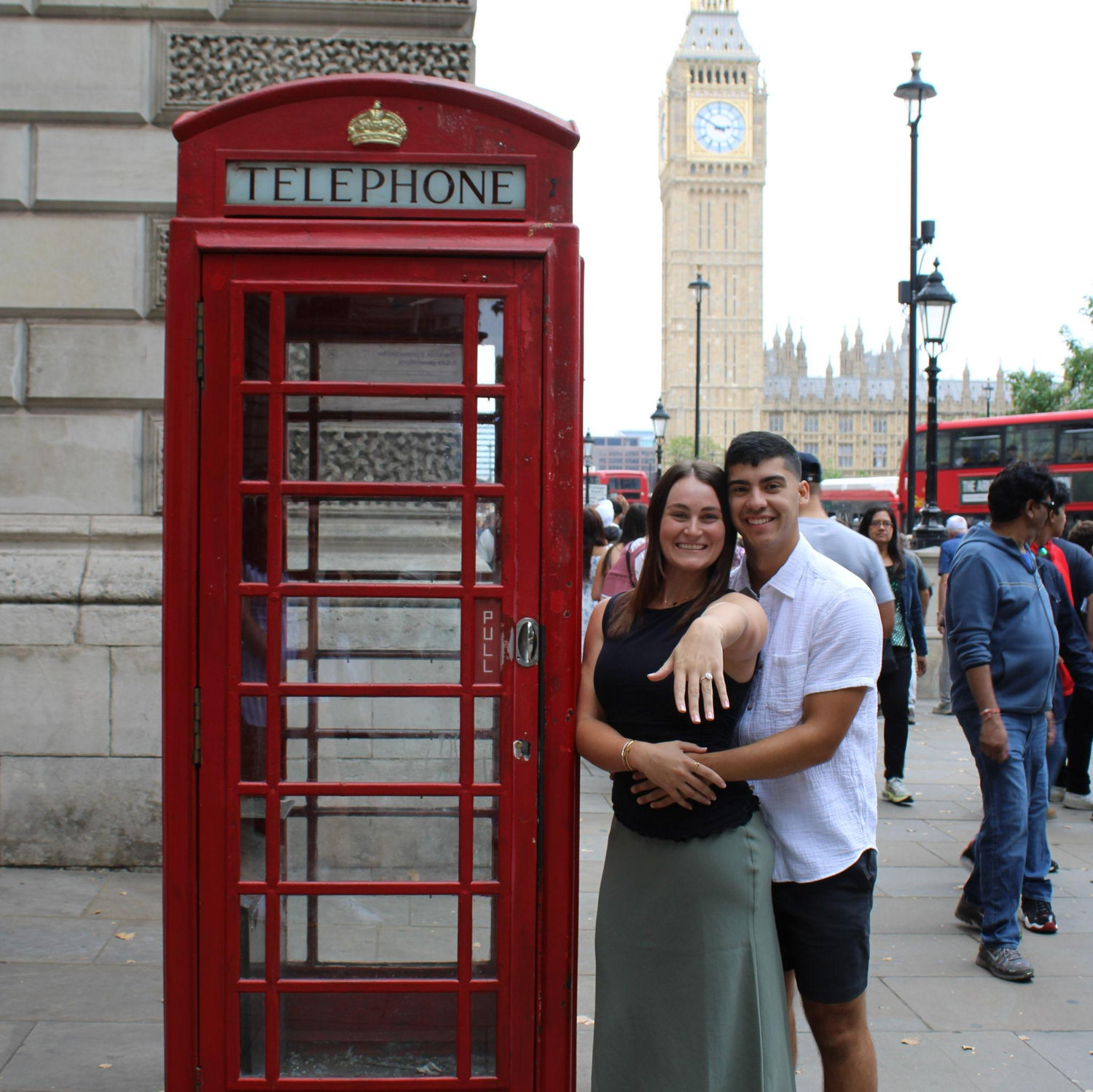 We did some sight seeing of Big Ben right after we said YES!!