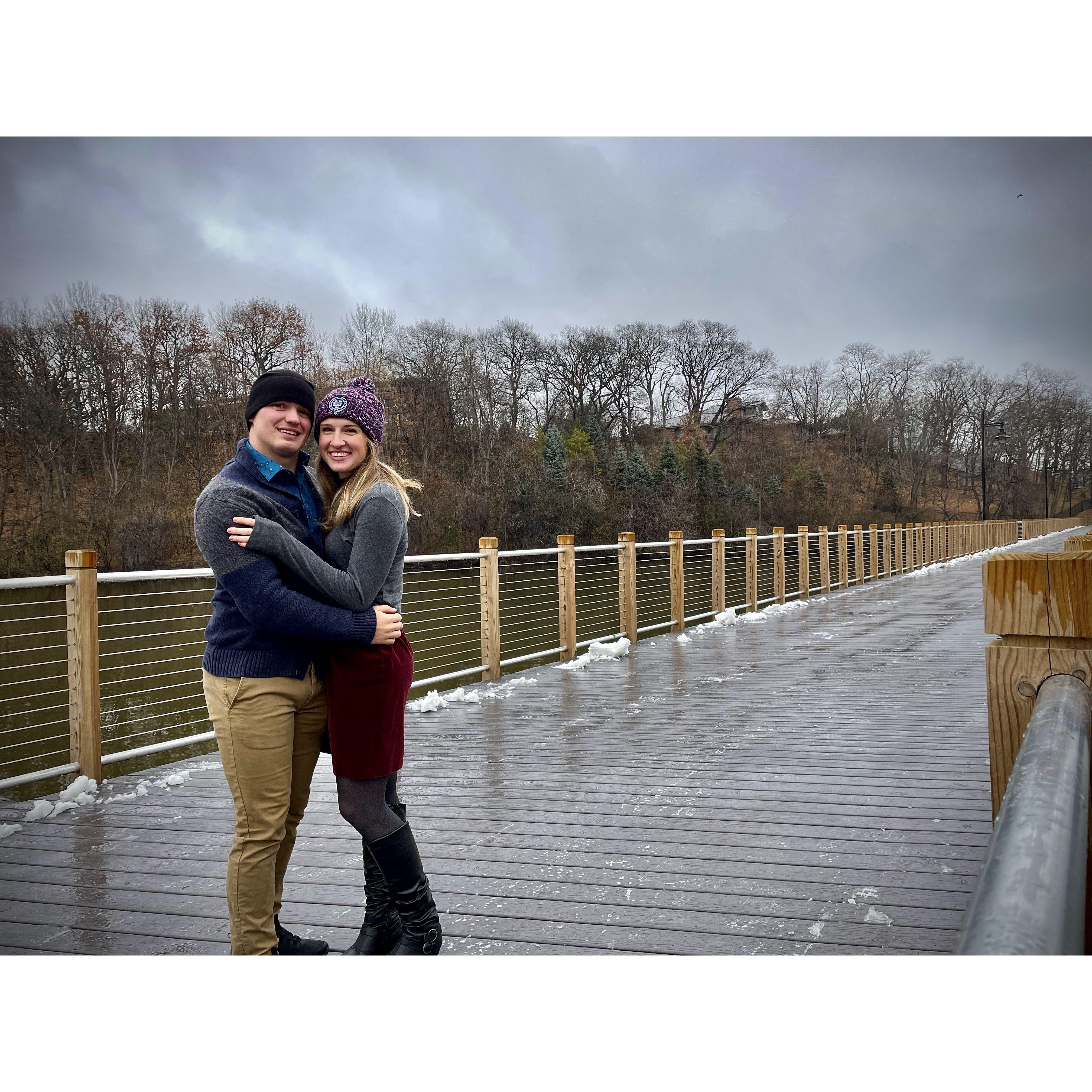 Winter Appleton walk days before Heather left for Algeria again