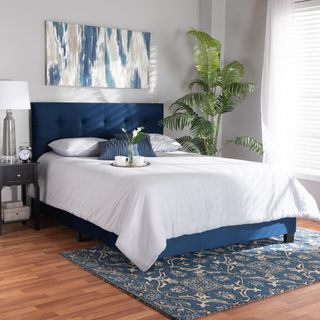 Caprice Velvet Upholstered Panel Bed
