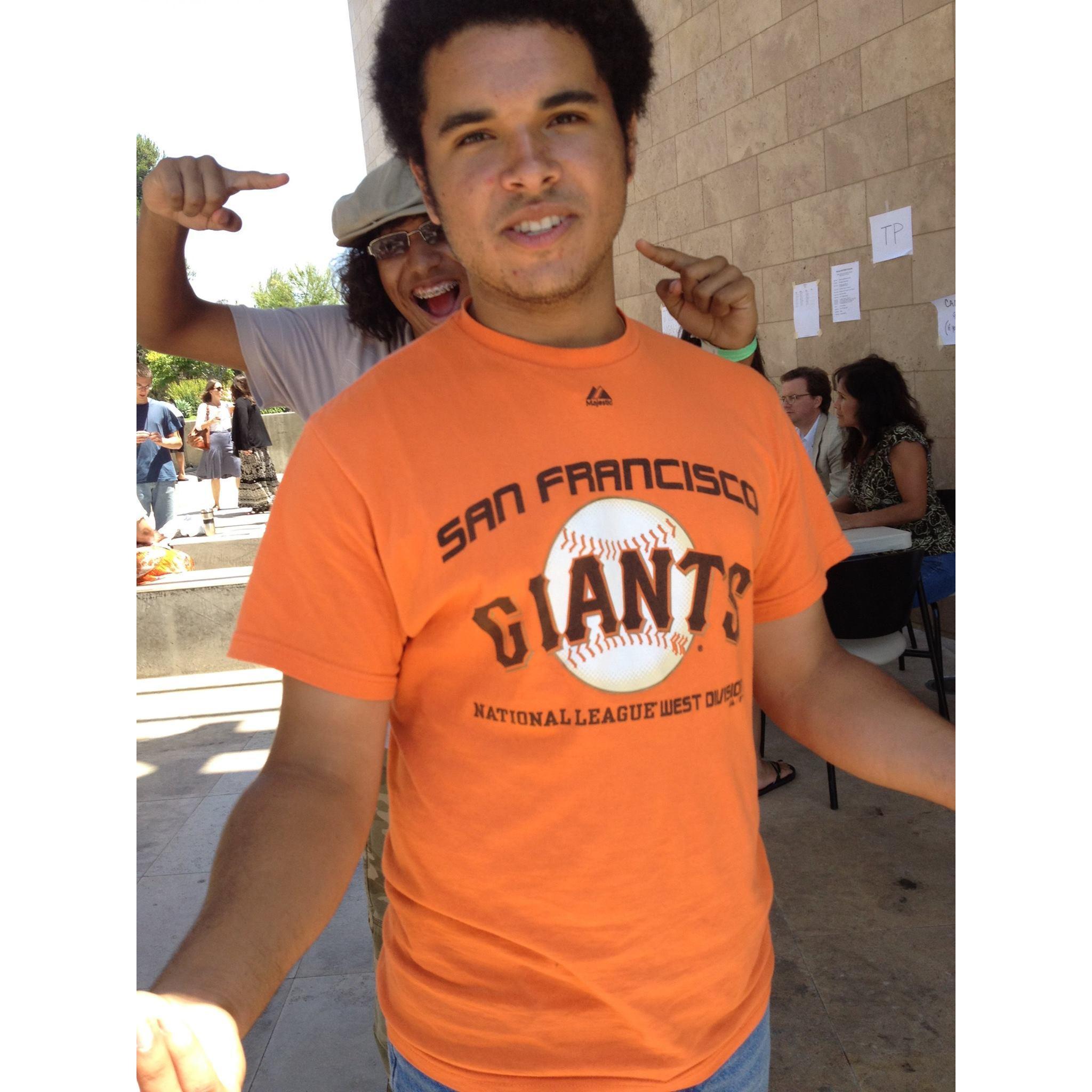 Iain at a beloved Giants game circa 2012
