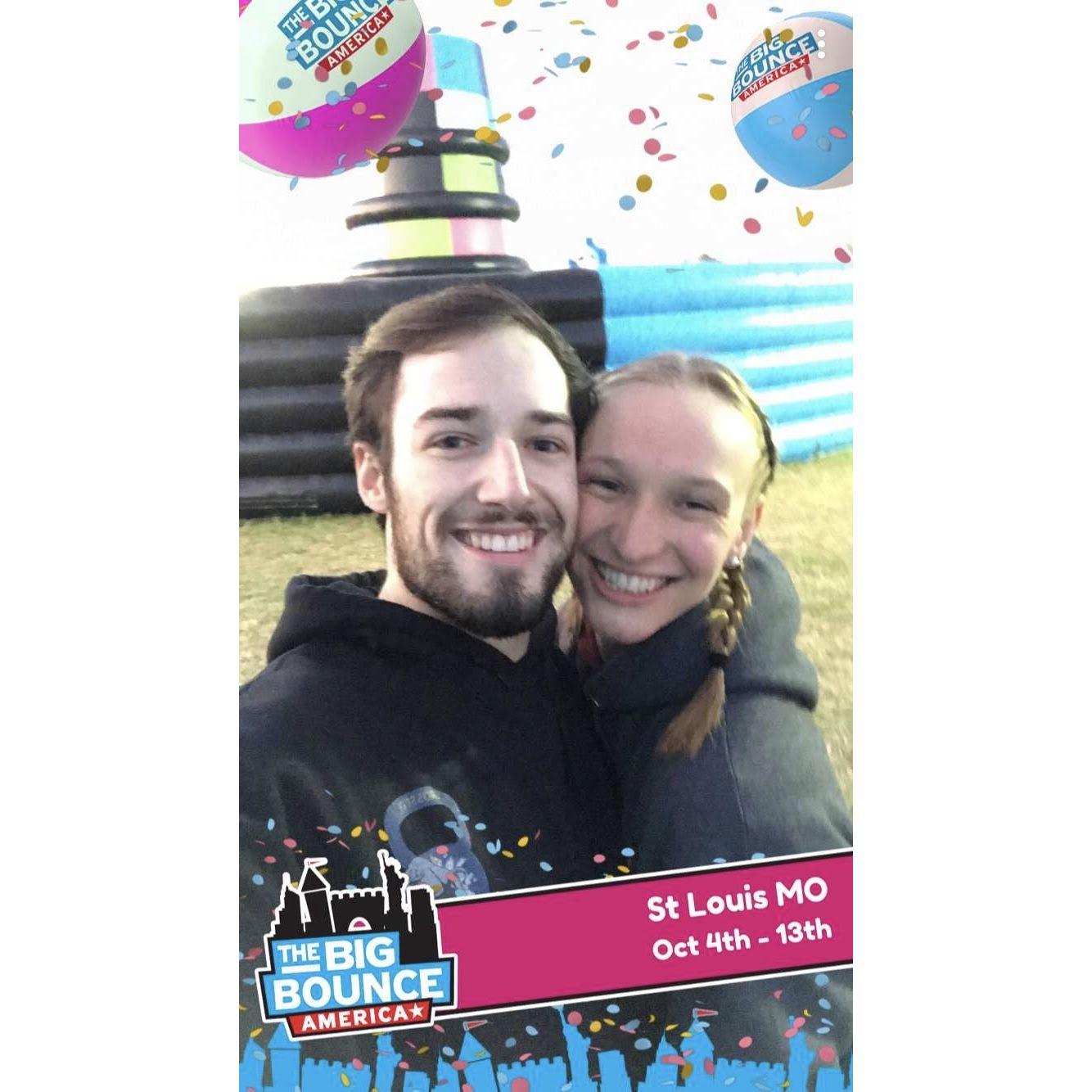 When you have the chance to go to a giant bouncy castle event - you go!!