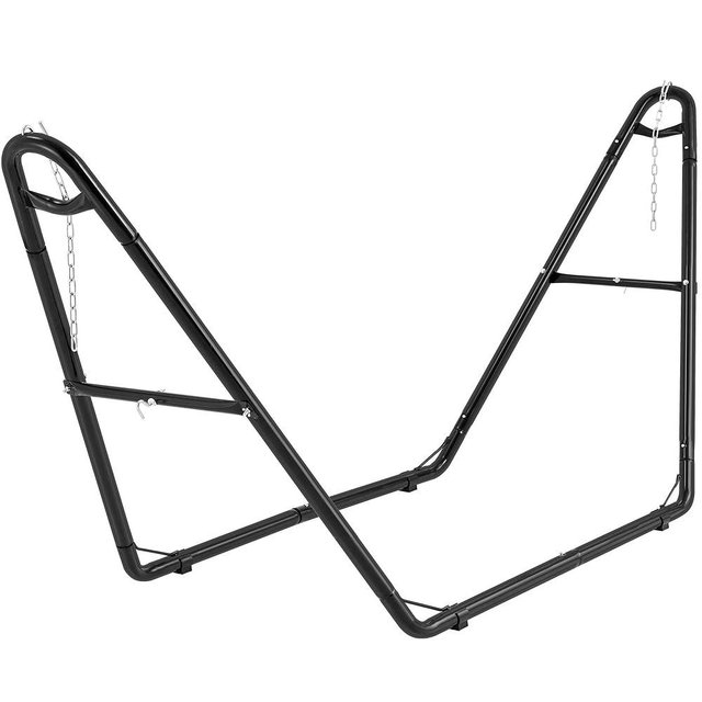 Homgava Universal 2-Person Hammock Stand, 660LBS Capacity,Heavy Duty Steel Hammock Stand, Fits 9.6-14ft Hammocks, Indoor and Outdoor Universal Hammock Stand,Black
