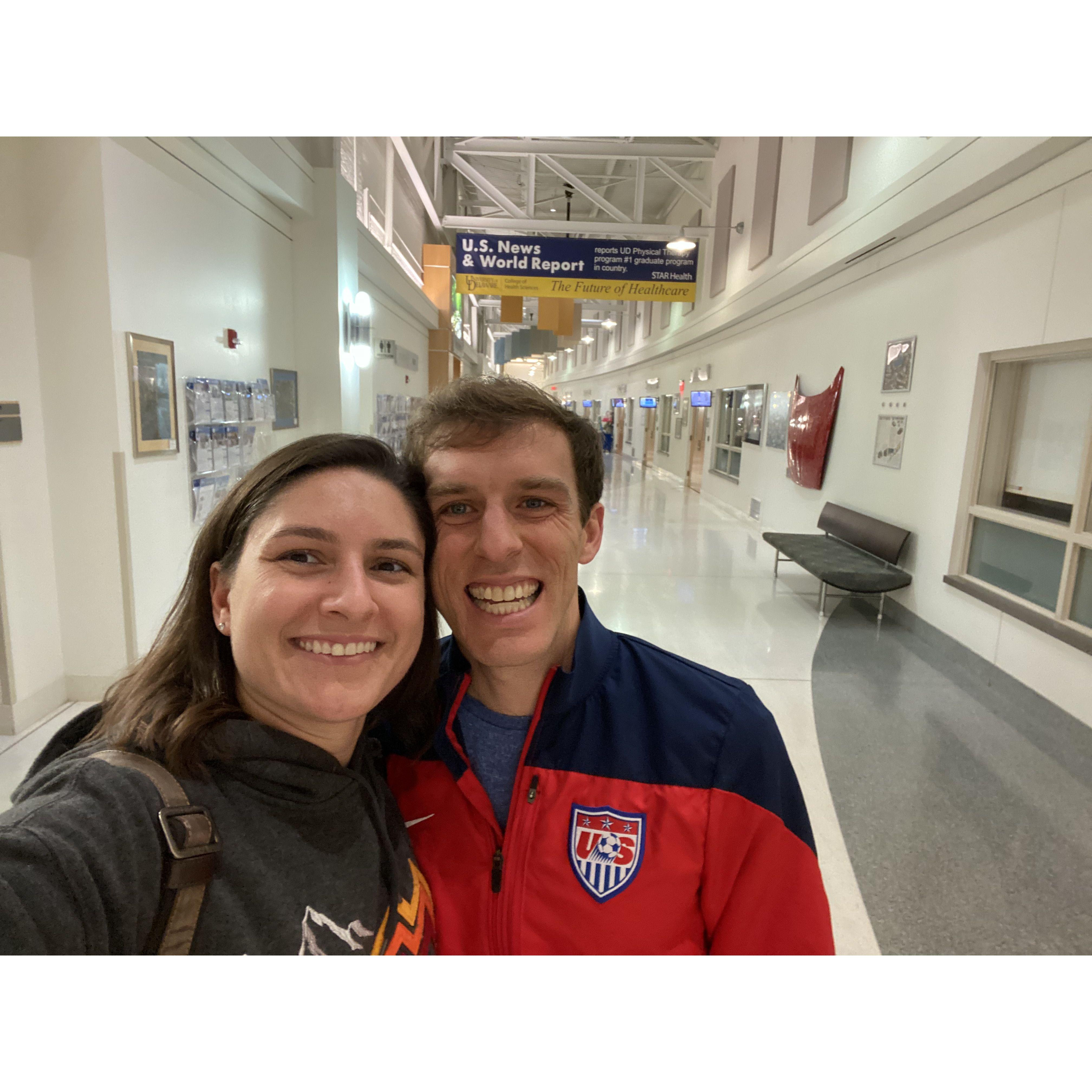 One of Charis' favorite times with John was when he showed her around STAR campus at UD where he went to PT school! They snuck in after hours and had the place to themselves. Nov 25, 2022