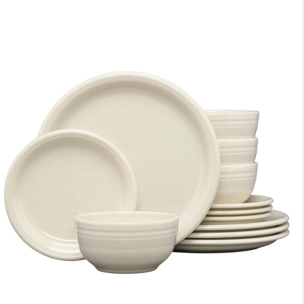 Bistro Coupe 12-Piece Dinnerware Set, Service for 4