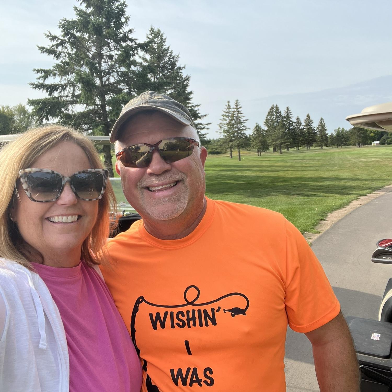 Annual golf tournament with friends.