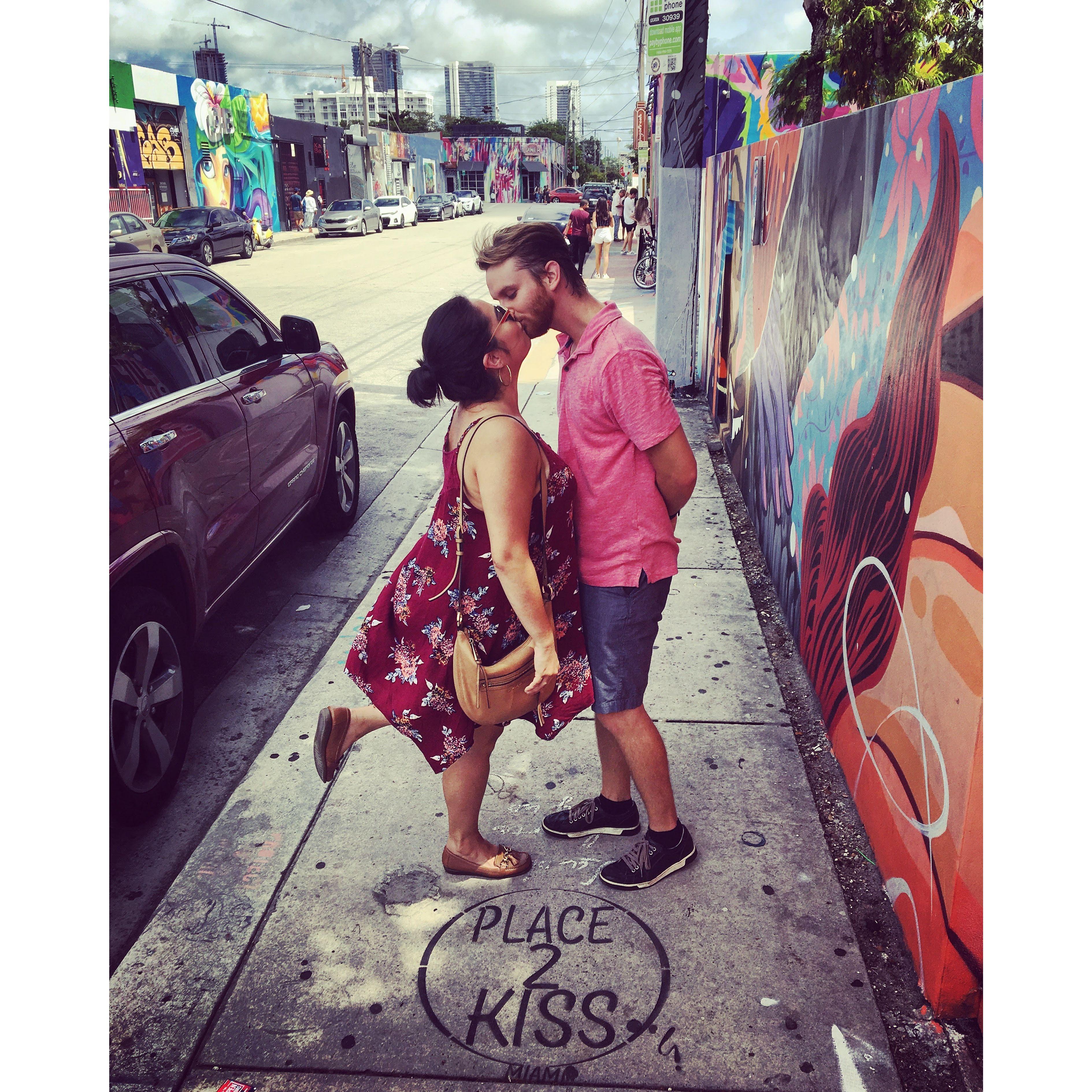 We stopped to kiss here. Check out the heel pop ;)