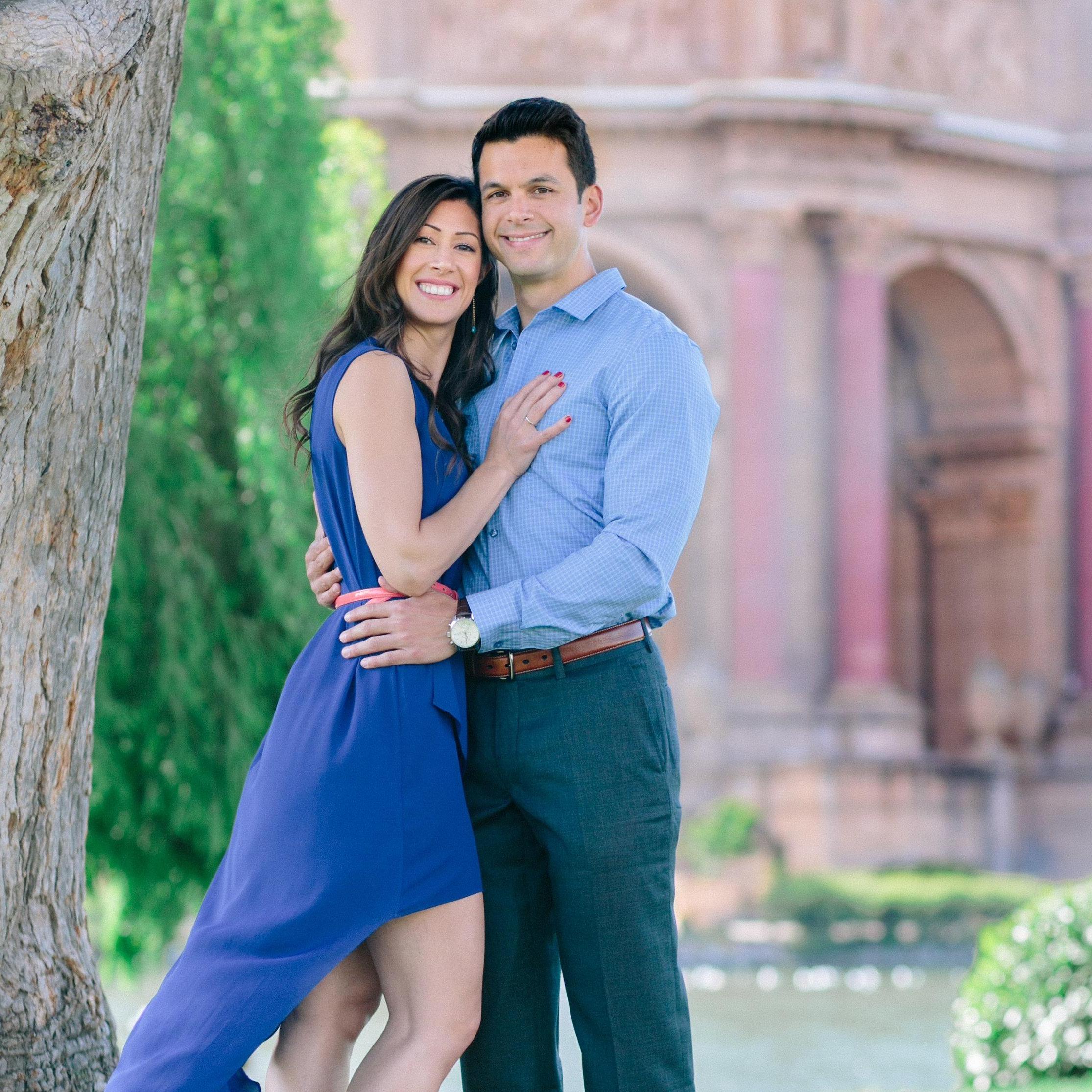 Posing at the Palace of Fine Arts Spring 2018