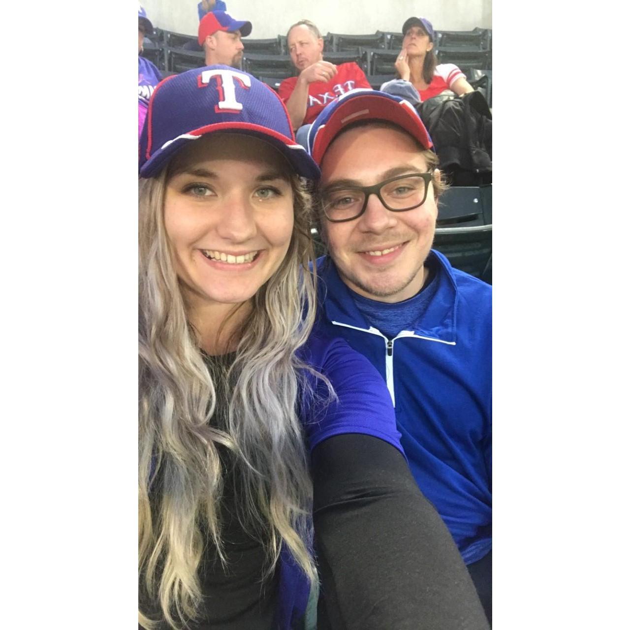 Our first Rangers game together!