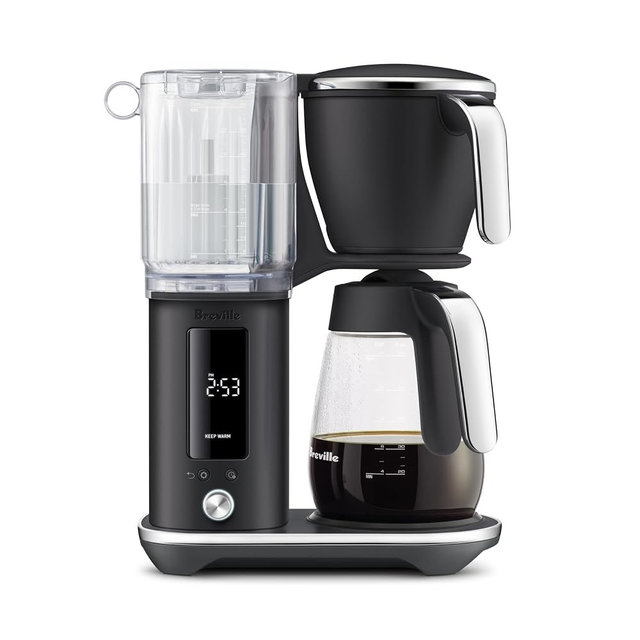 Breville Luxe Drip Coffee Machine BDC415BTR, Black Truffle, Glass Carafe
