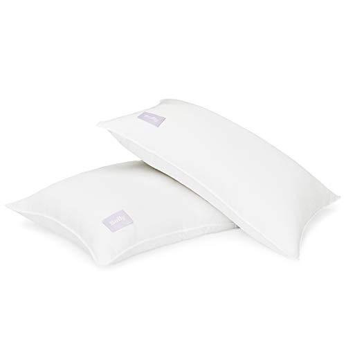 Buffy Cloud Pillow - Standard Bed Pillows -100% Eucalyptus Fabric - Cruelty Free - Hypoallergenic - Cool-to-The-Touch - Pack of 2 - Soft