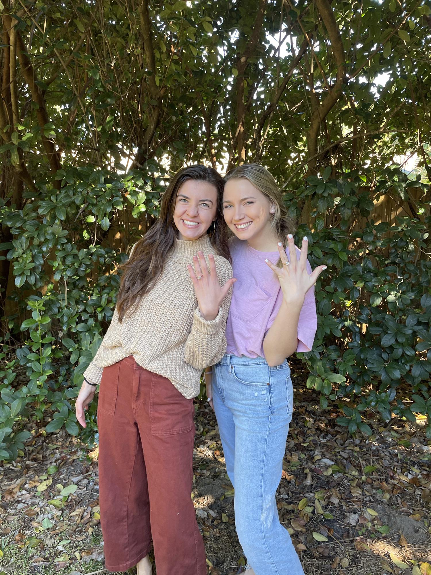 Kaley & I were engaged at the same time for a few months! So sweet 💗