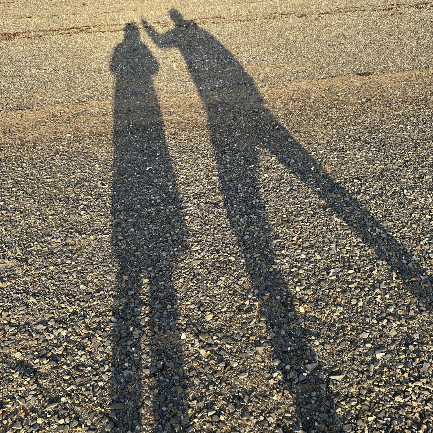 At the beach in winter. Either in Beverly or Wollaston.