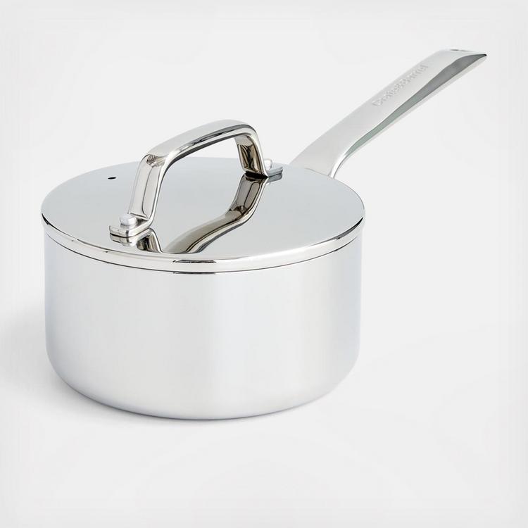 Sedona Pro Stainless Steel 3.5-Qt. Saucepan with Draining Lid - Silver