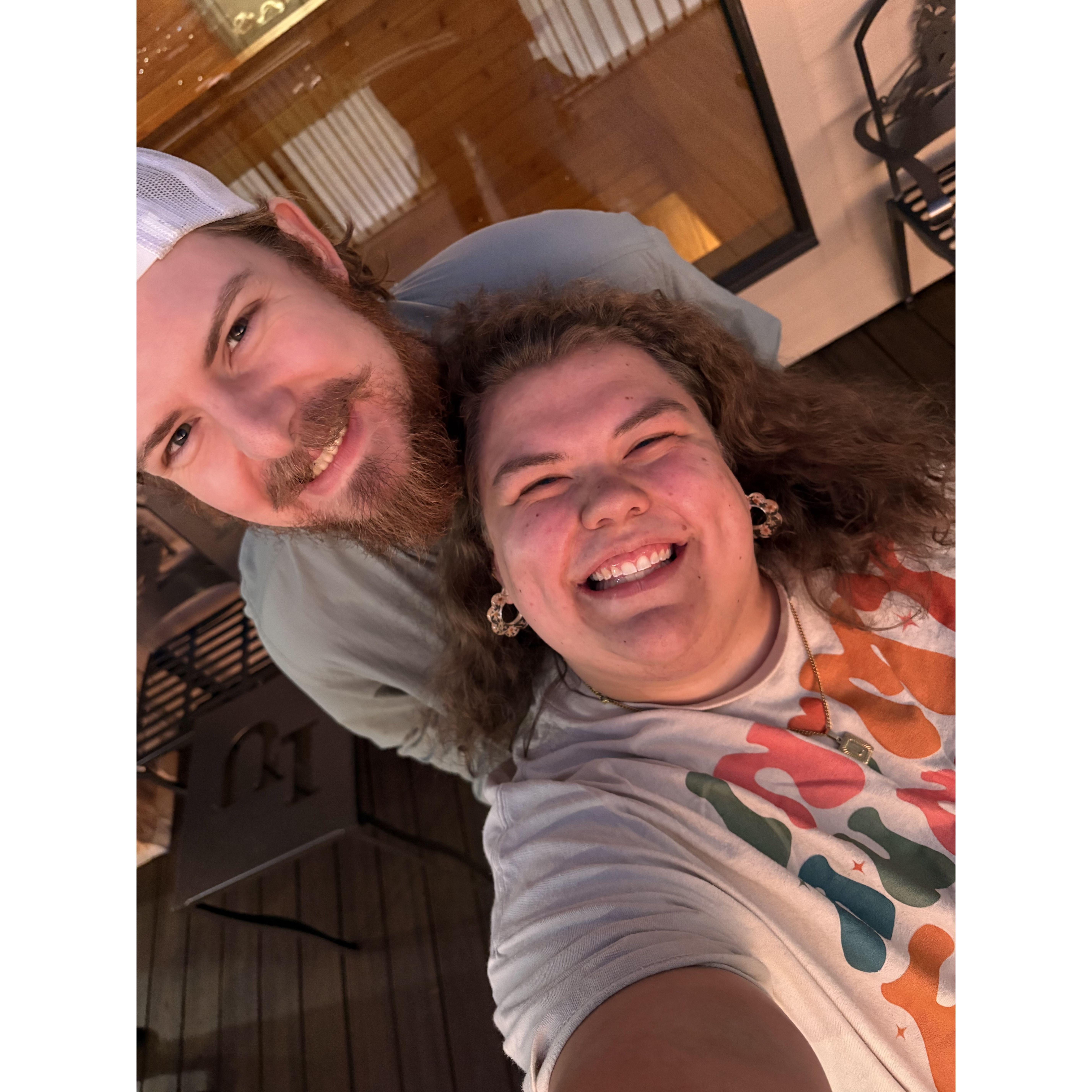 Our first trip to Lynchburg together where Barrett got to meet the LU Fam. Sunsets at Snowflex are the best!