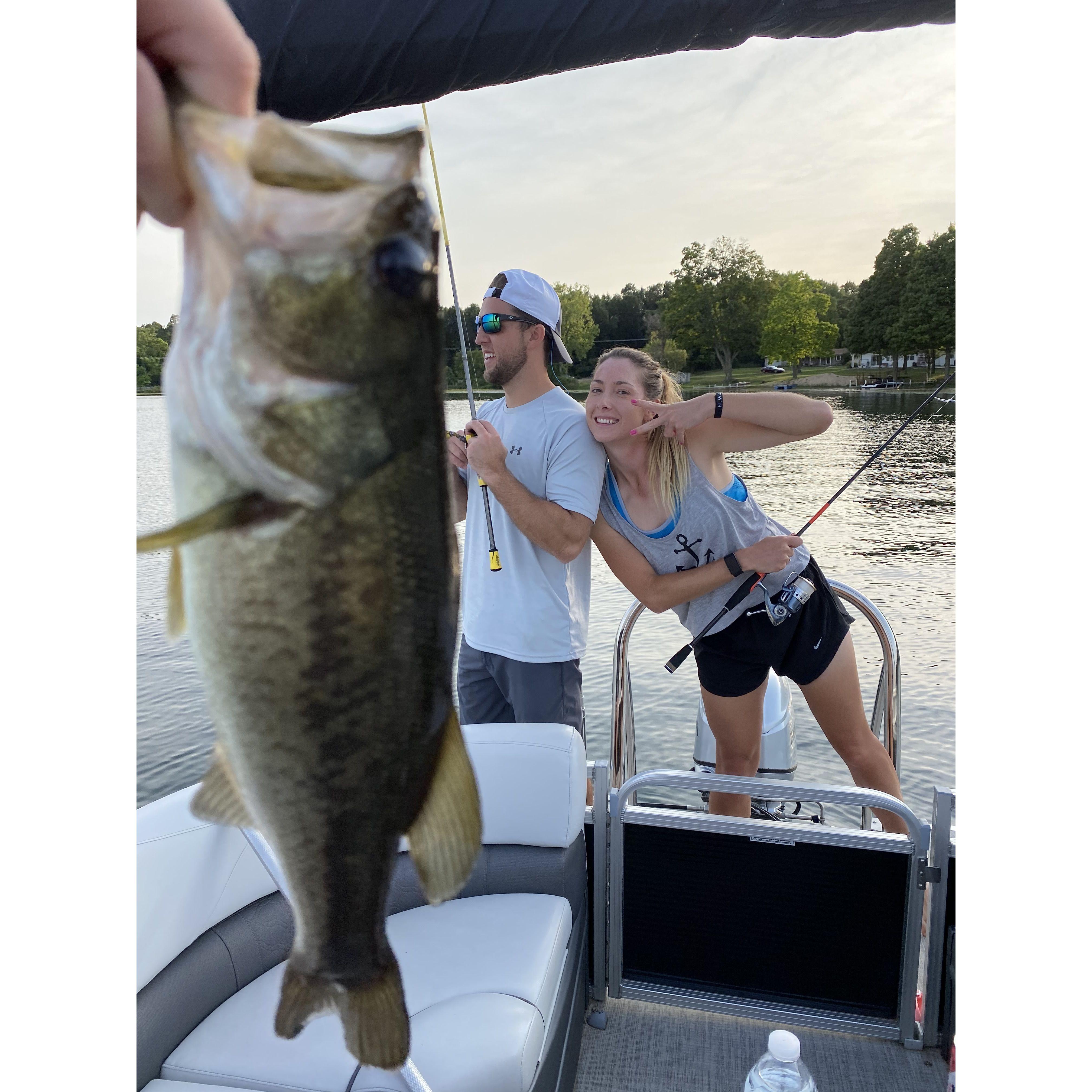 Fishing on Beadle Lake.