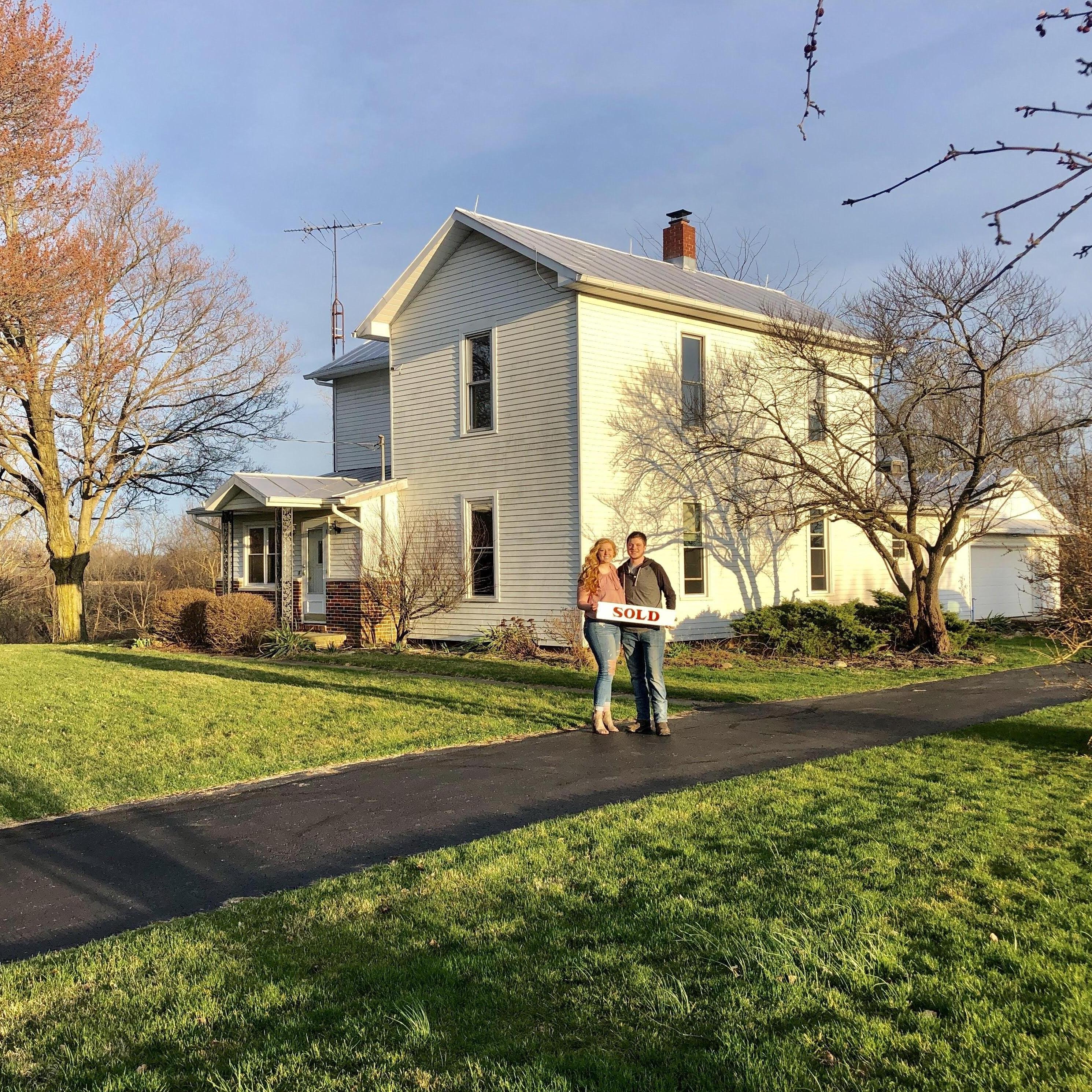 The day we bought our house, April 2019