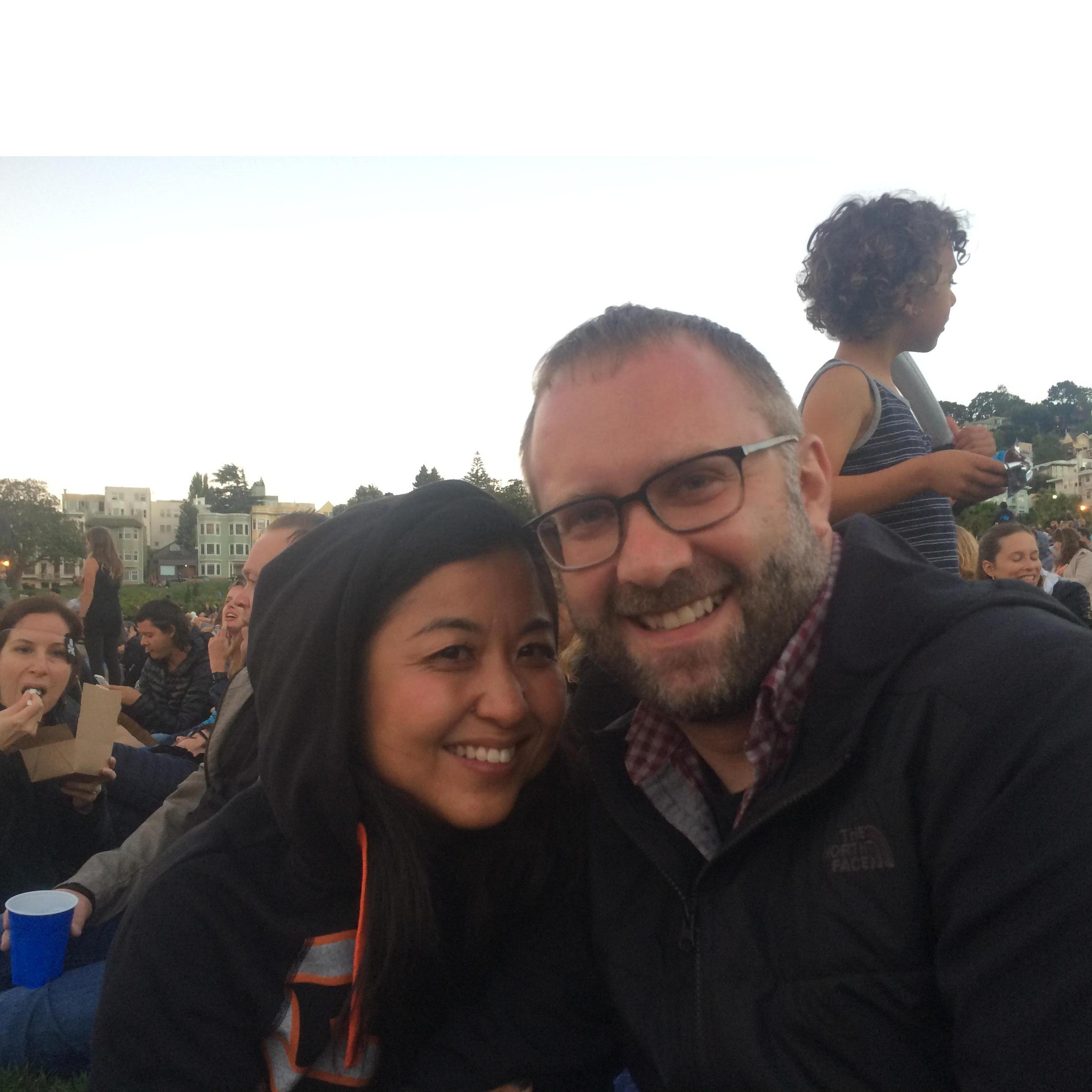 The Goonies at the Park (August 2016, Dolores Park in San Francisco, CA). The night we said "I love you" for the first time. The Goonies bring out the best in all of us.