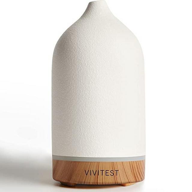 VIVITEST Ceramic Diffuse,Stone Essential Oil Diffuser, Ultrasonic Aromatherapy Diffusers (100ML)