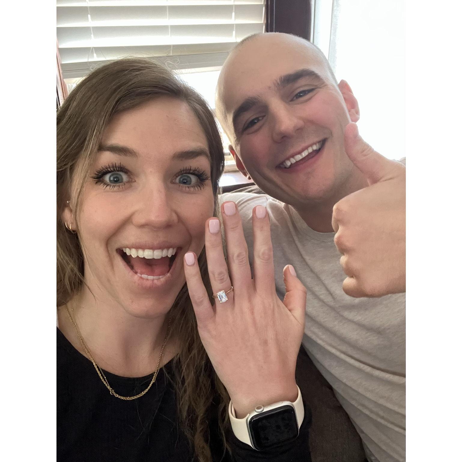 April 2, 2023 - The day we got engaged!