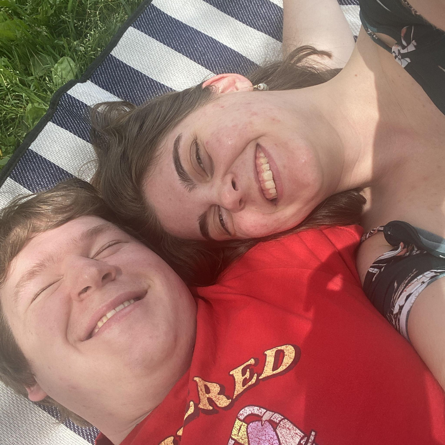 We went on many picnics together while Emily was in college.