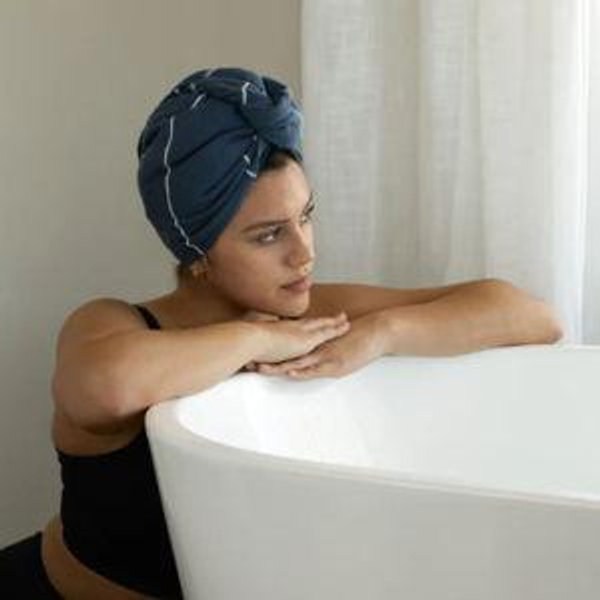 Classic Hair Towel - Navy | Sand Cloud