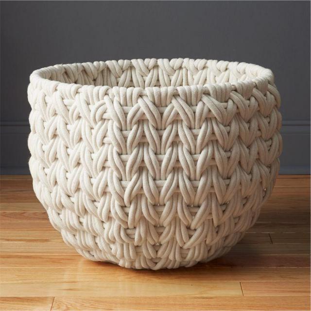Conway White Storage Basket Large