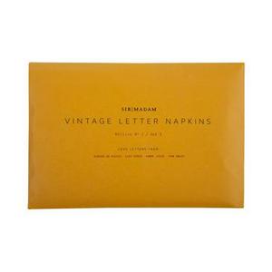 ED. 1 SET 2, LOVE LETTER NAPKINS, SET OF 4