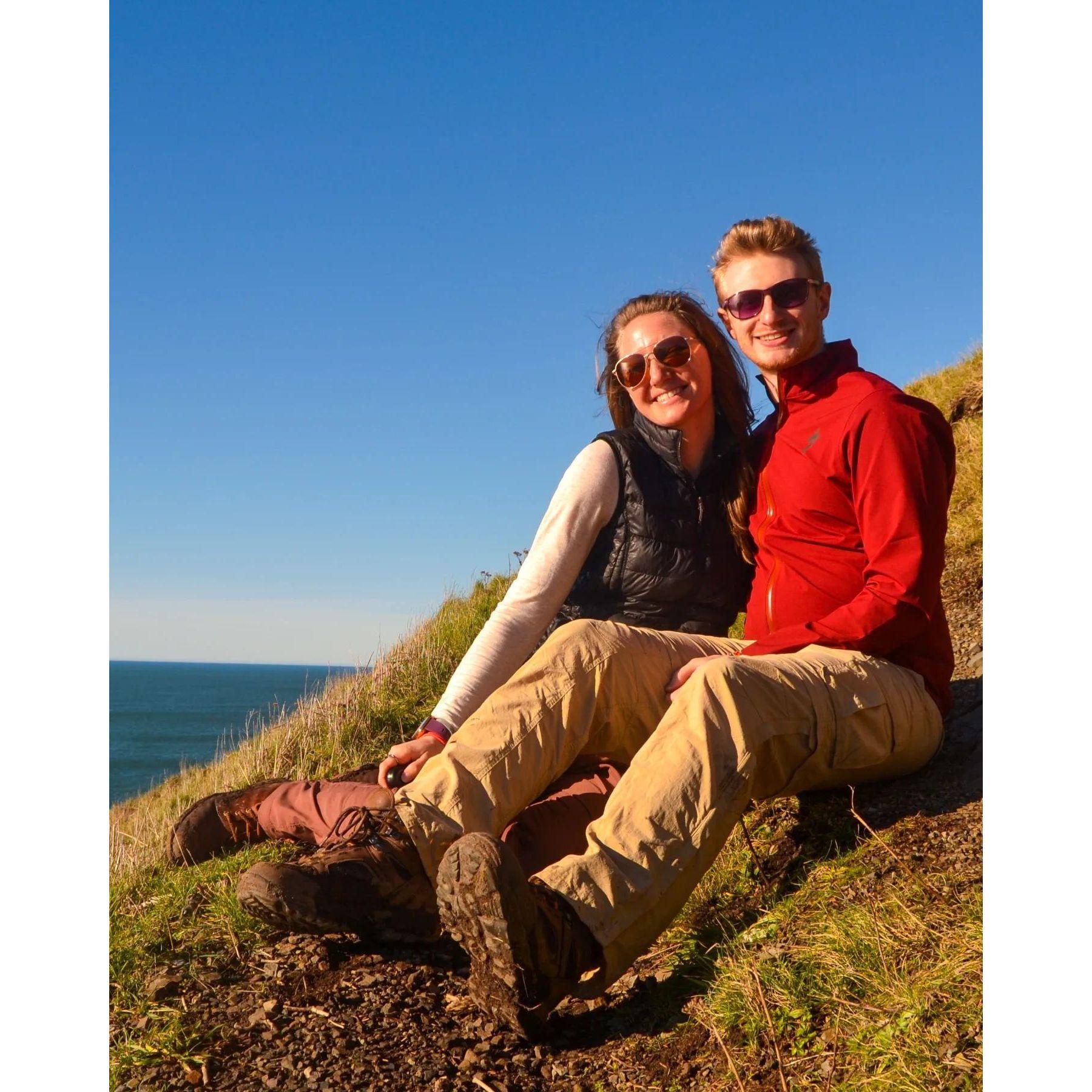 Out first hike date, it was sunny and warm in January!