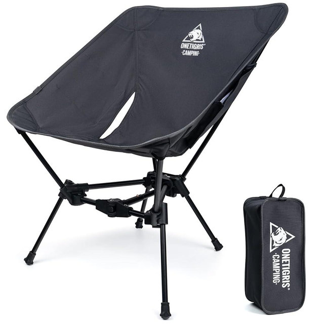 ONETIGRIS Tigerblade Camping Chair, Lightweight Folding Backpacking Hiking Chair, Compact Portable 330 lbs Capacity