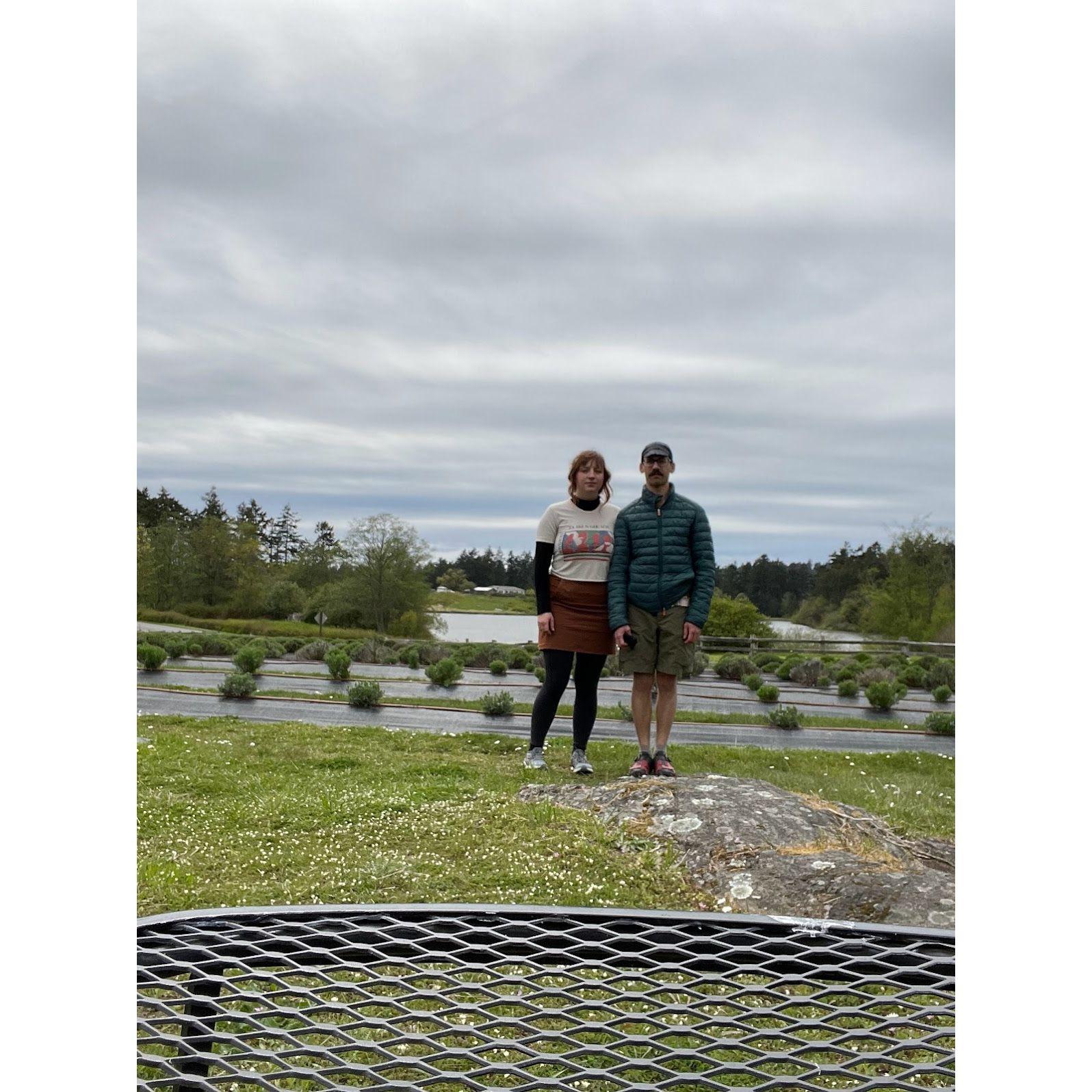 Trip to a lavender farm (before it was purple, lol)